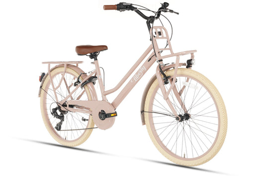 Liberty D7 Meisjesfiets 24 inch - 7 Versnellingen - Zalm