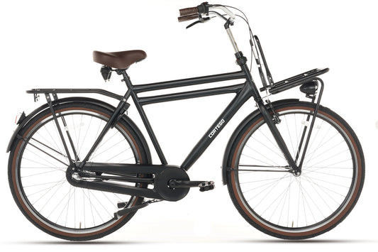 Cargo Herenfiets 3 Versnellingen Mat-Zwart