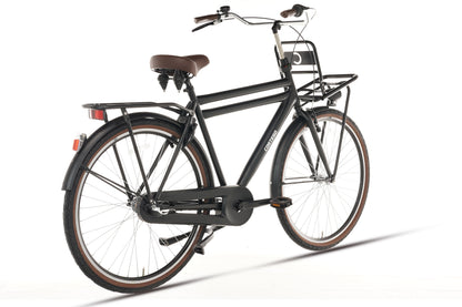 Cargo Herenfiets 3 Versnellingen Mat-Zwart