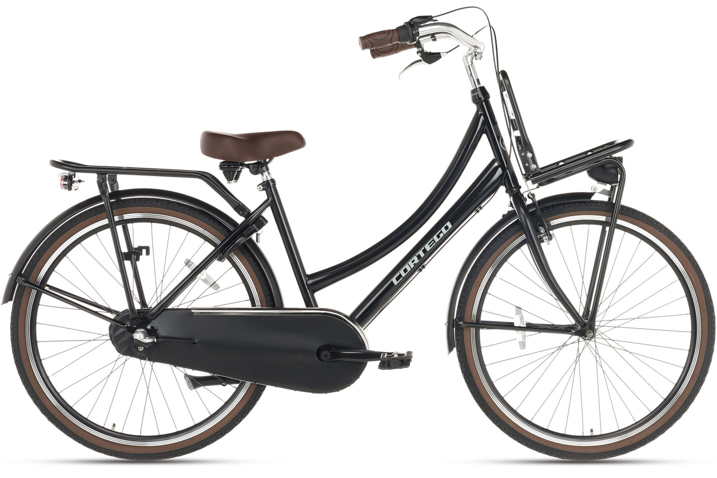 Cargo Meisjesfiets 24 inch - 3 Versnellingen - Mat-Zwart