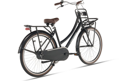 Cargo Meisjesfiets 26 inch - Mat-Zwart