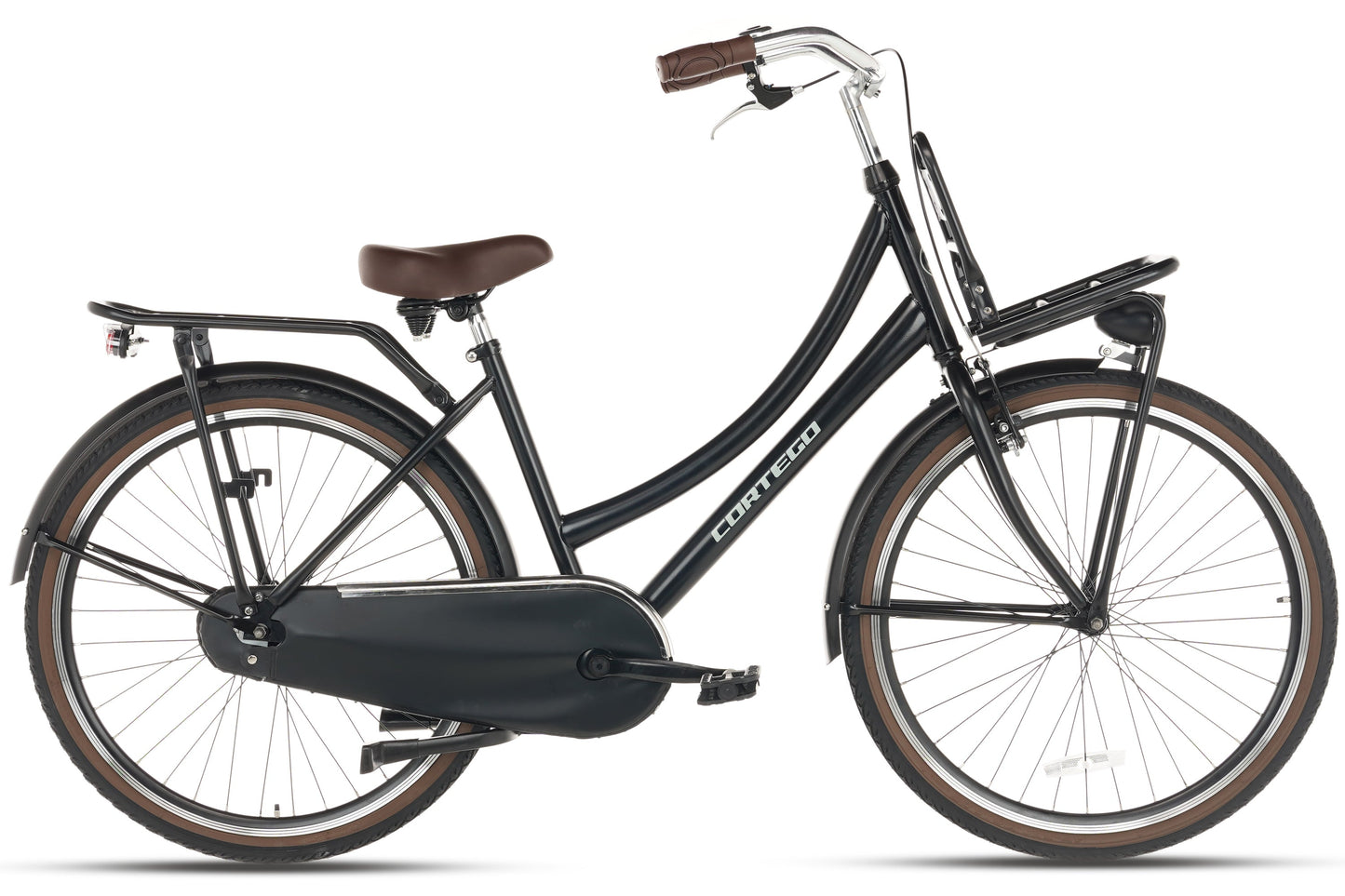 Cargo Meisjesfiets 26 inch - Mat-Zwart