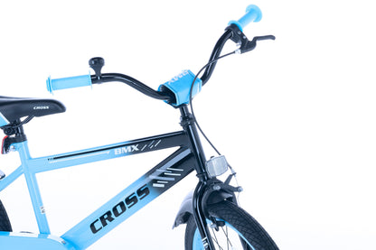 BMX Cross Jongensfiets blauw 18 Inch