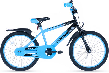 BMX Cross Jongensfiets blauw 20 Inch