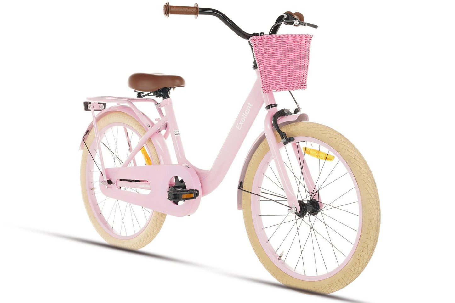 Excellent Meisjesfiets Roze 22 inch + Mand