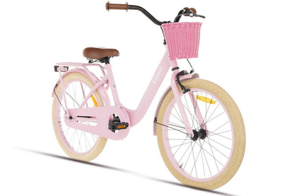 Excellent Meisjesfiets Roze 22 inch + Mand