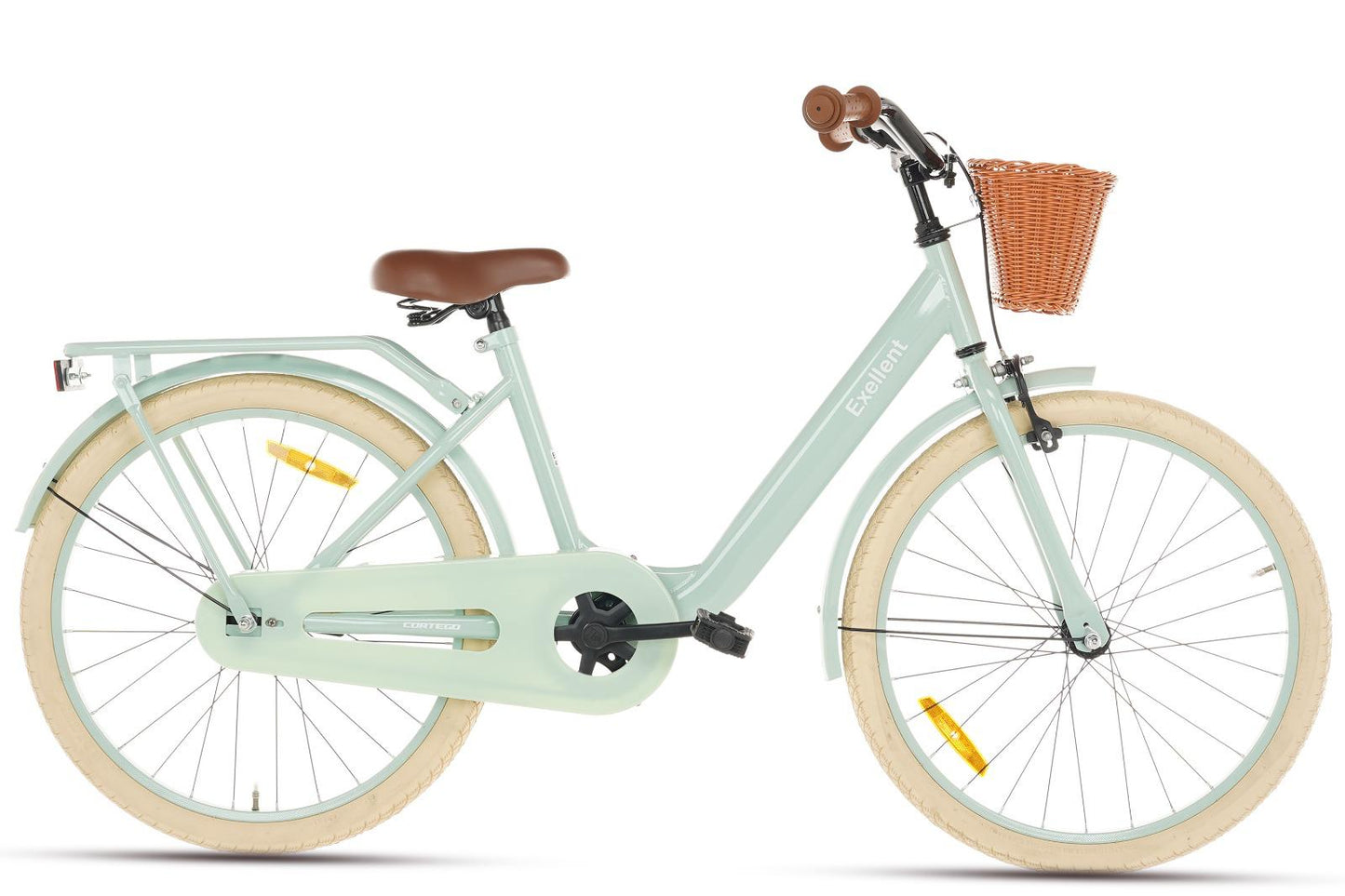 Excellent Meisjesfiets Groen 22 inch + Mand