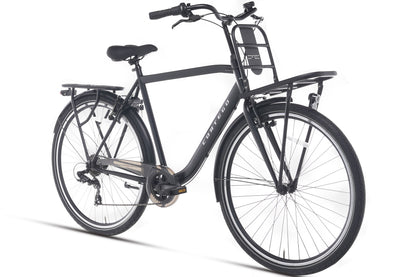 Premium D7 Plus Herenfiets 7 Versnellingen Mat-Zwart