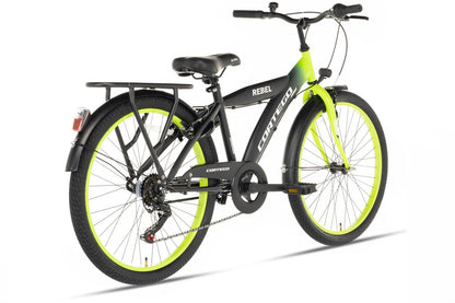 Rebel Jongensfiets 22 Inch Lime - 6 Versnellingen