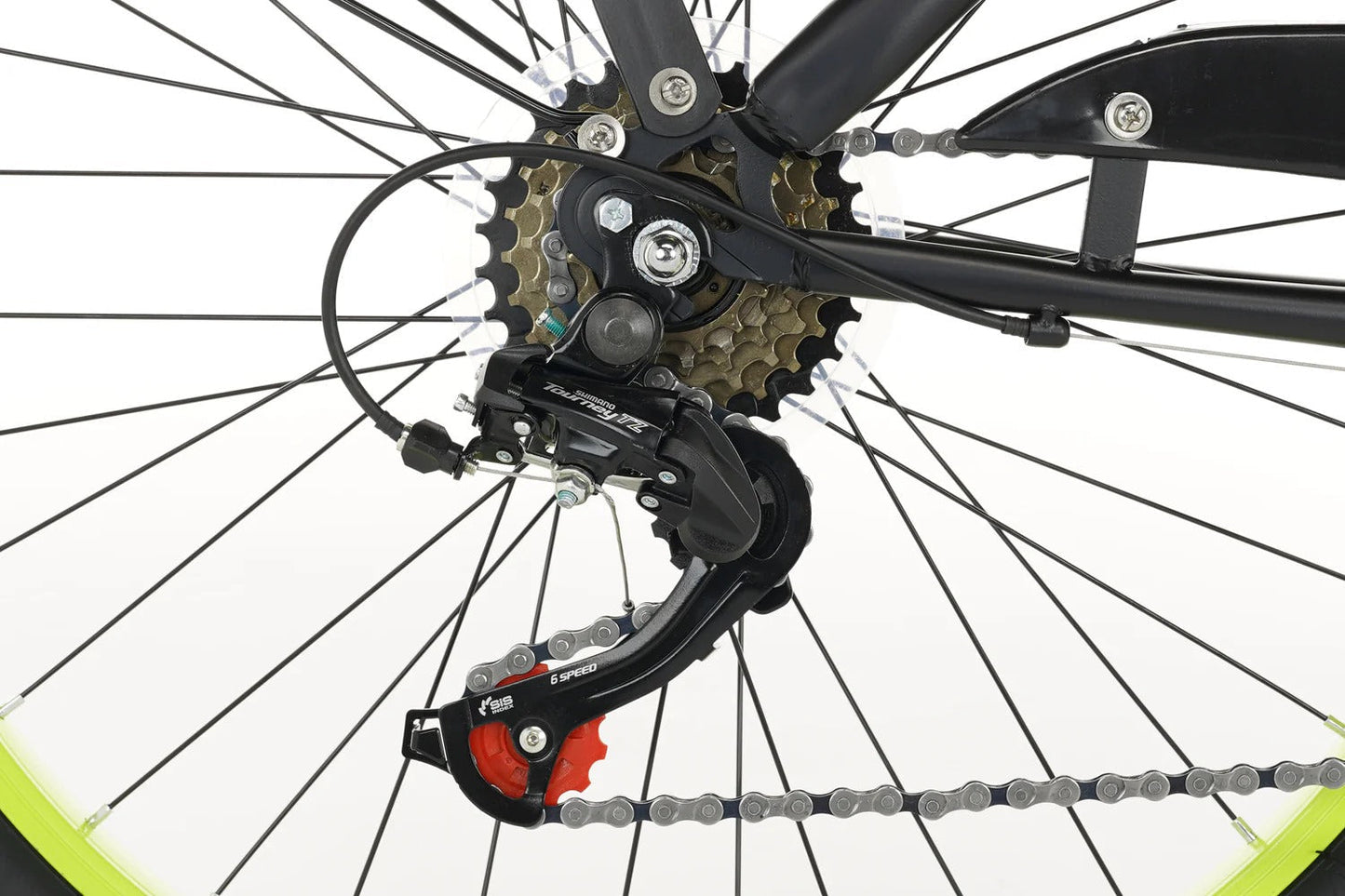 Rebel Jongensfiets 24 Inch Lime - 6 Versnellingen