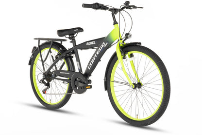 Rebel Jongensfiets 24 Inch Lime - 6 Versnellingen