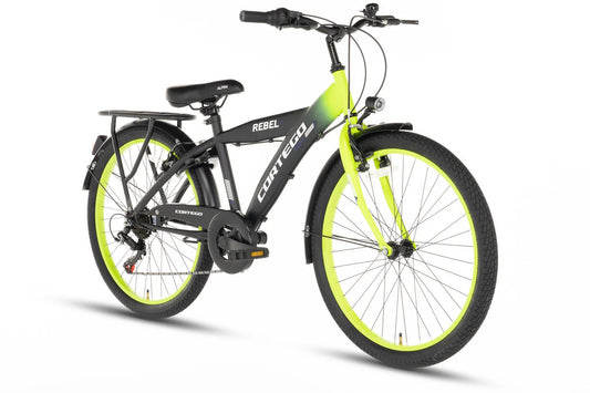 Rebel Jongensfiets 26 Inch Lime - 6 Versnellingen