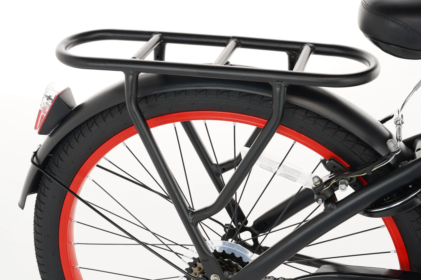 Rebel Jongensfiets 24 Inch Rood - 6 Versnellingen