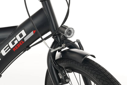 Rebel Jongensfiets 22 Inch Zwart - 6 Versnellingen