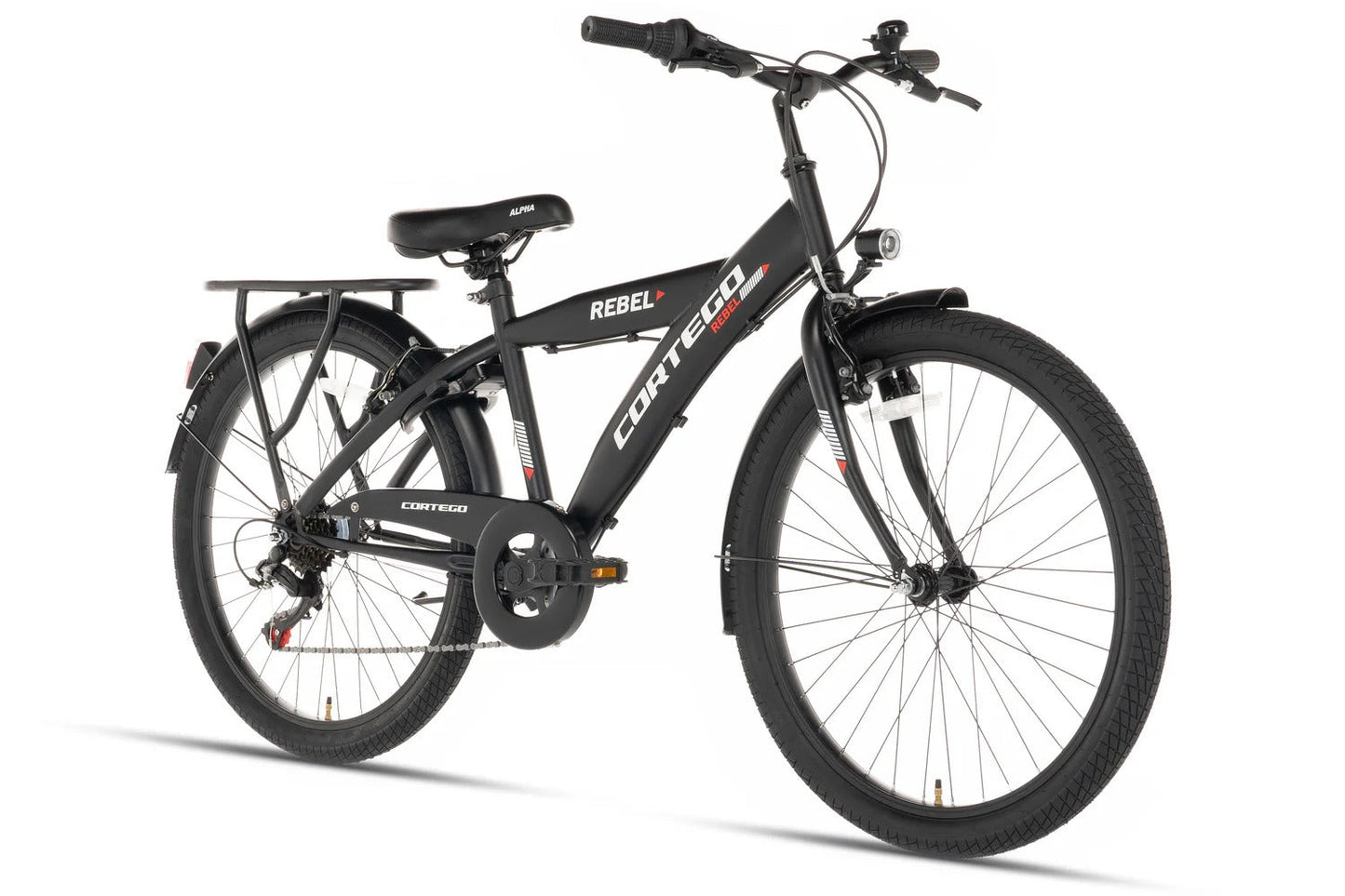 Rebel Jongensfiets 22 Inch Zwart - 6 Versnellingen