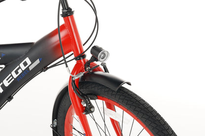 Rebel Jongensfiets 22 Inch Rood - 6 Versnellingen