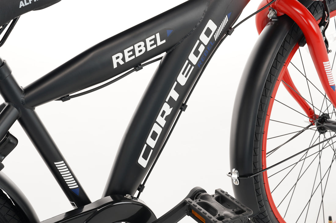 Rebel Jongensfiets 22 Inch Rood - 6 Versnellingen