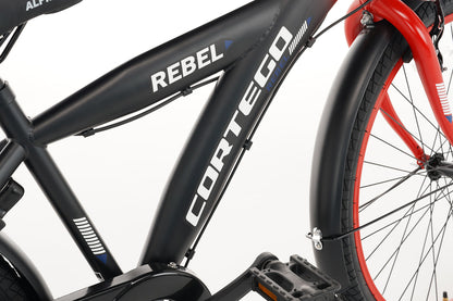 Rebel Jongensfiets 22 Inch Rood - 6 Versnellingen