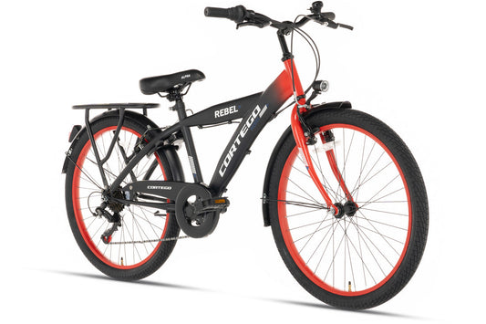Rebel Jongensfiets 22 Inch Rood - 6 Versnellingen