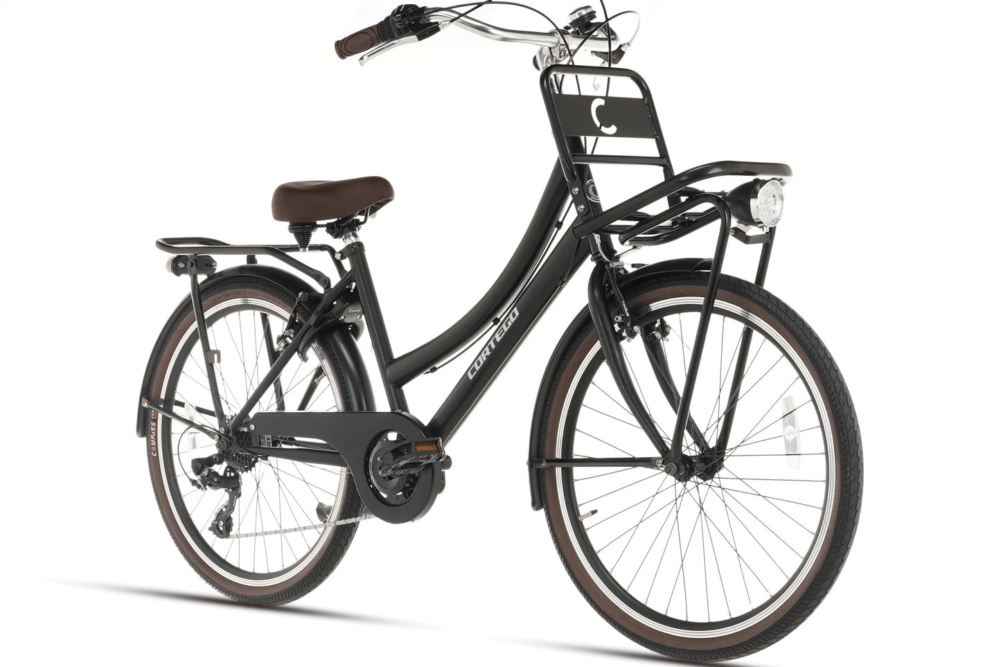 Cargo Meisjesfiets 24 inch - 7 Versnellingen - Mat-Zwart