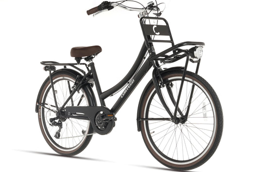 Cargo Meisjesfiets 26 inch - 7 Versnellingen - Mat-Zwart