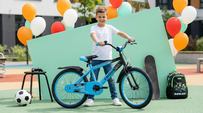 BMX Cross Jongensfiets blauw 20 Inch