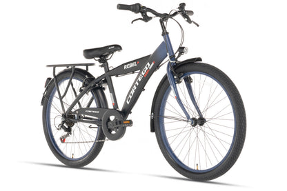 Rebel Jongensfiets 24 Inch Blauw - 6 Versnellingen