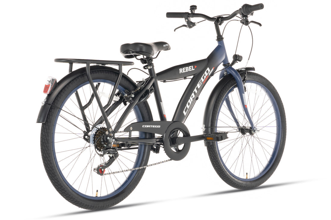 Rebel Jongensfiets 24 Inch Blauw - 6 Versnellingen