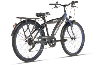 Rebel Jongensfiets 24 Inch Blauw - 6 Versnellingen
