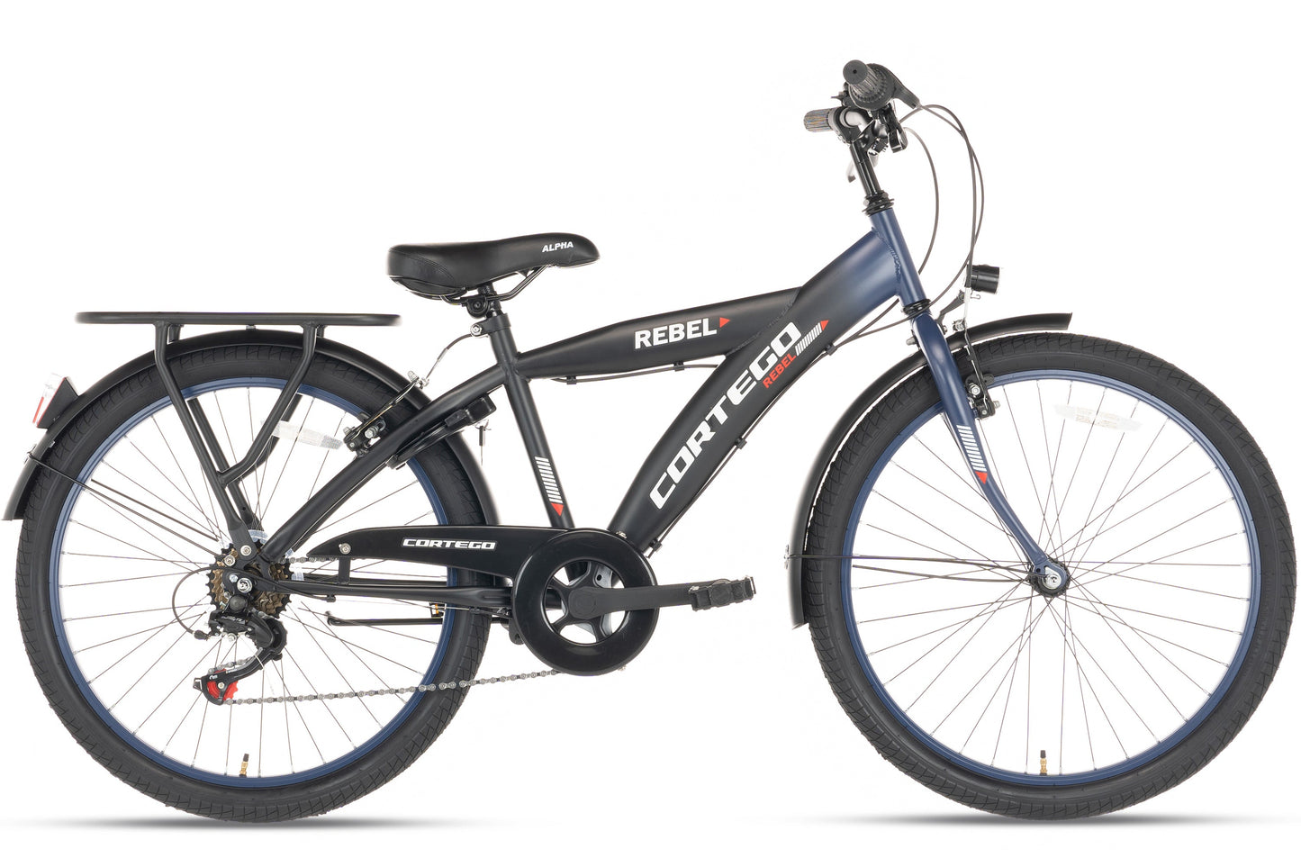Rebel Jongensfiets 22 Inch Blauw - 6 Versnellingen