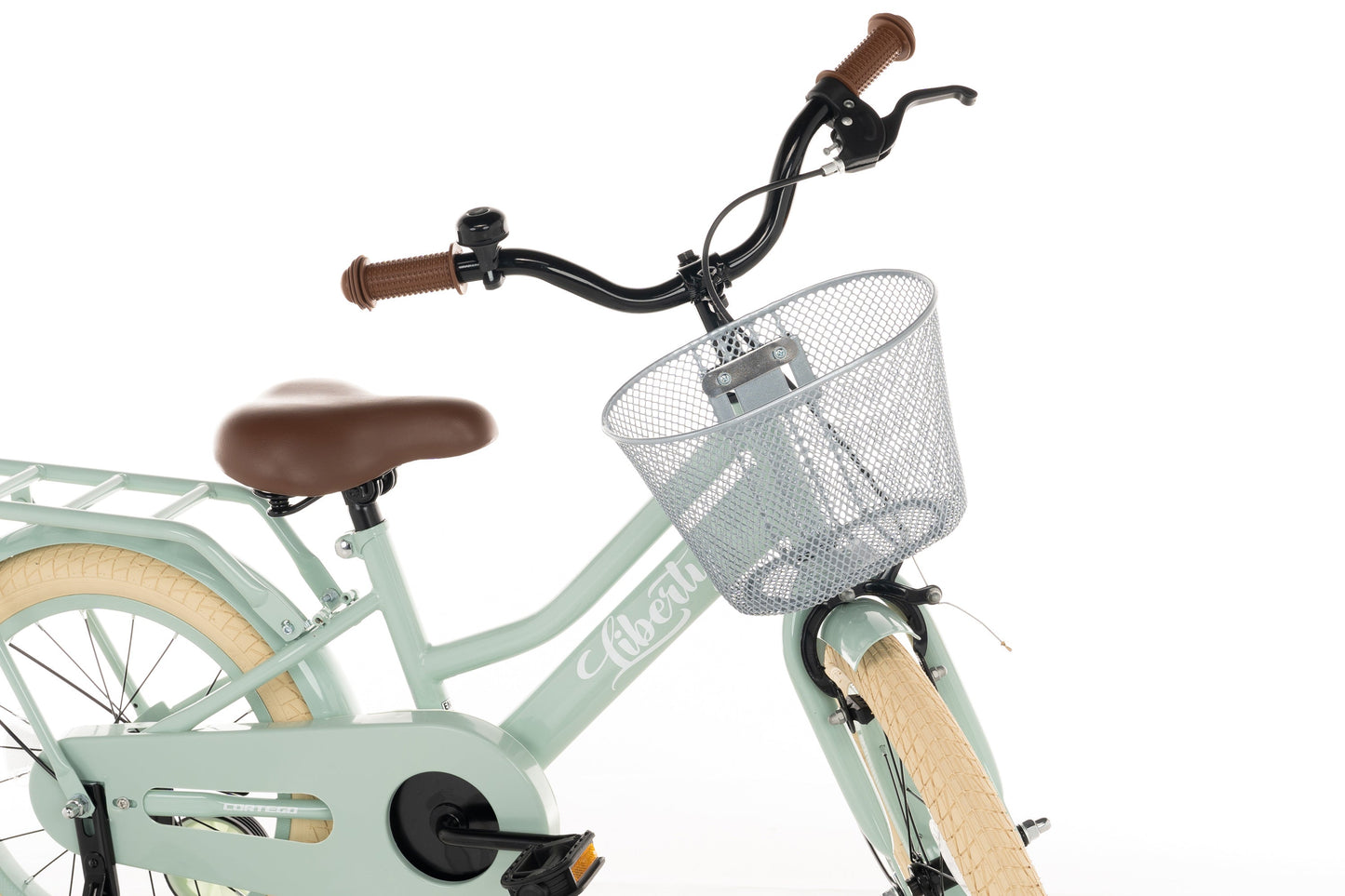 Liberty meisjesfiets Groen 16 inch + mand