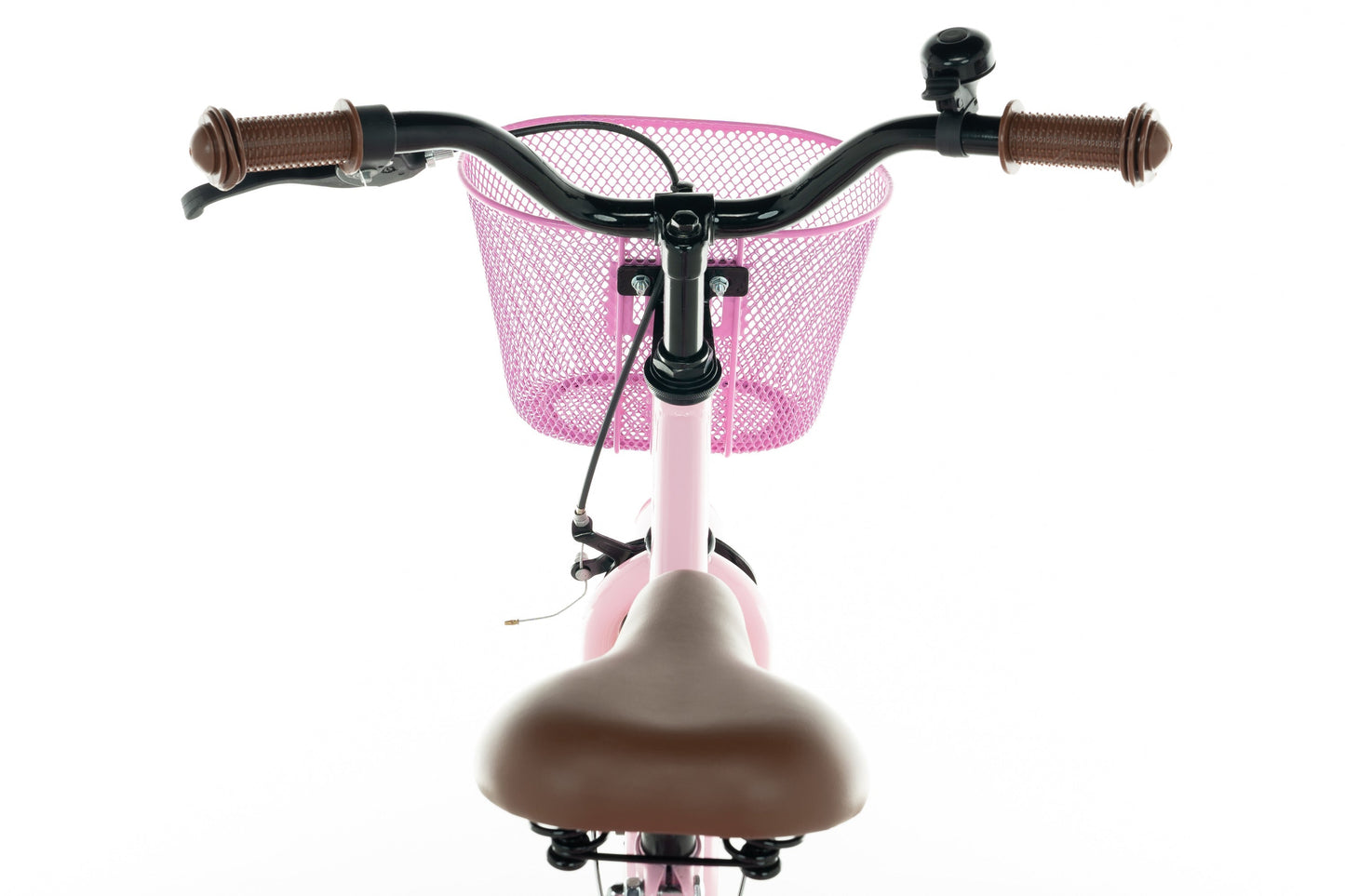 Liberty meisjesfiets Roze 12 inch + mand