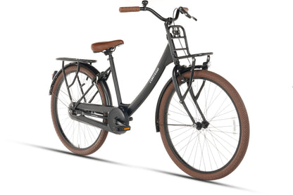 Elite Meisjesfiets 26 inch Mat-Zwart