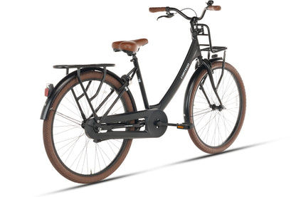 Elite Meisjesfiets 26 inch Mat-Zwart