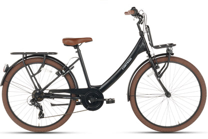 Elite Meisjesfiets 26 inch - 7 Versnellingen - Mat-Zwart