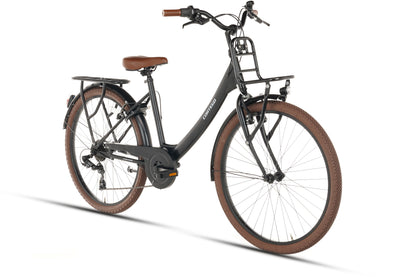 Elite Meisjesfiets 26 inch - 7 Versnellingen - Mat-Zwart