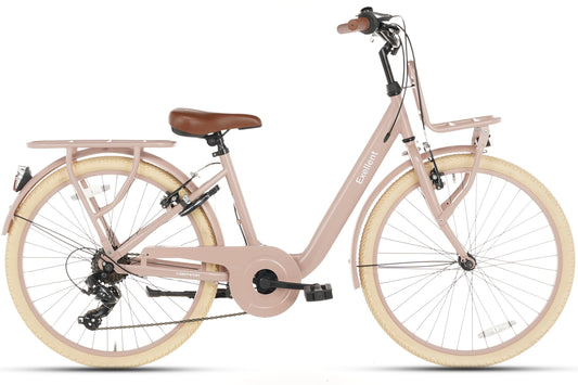 Excellent Meisjesfiets 26 inch - 7 Versnellingen - Zalm