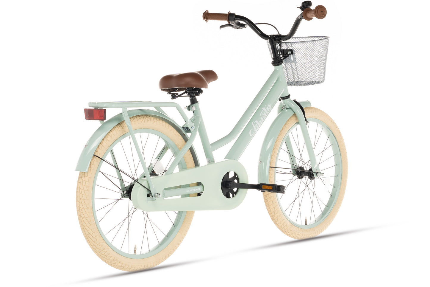 Liberty meisjesfiets Groen 20 inch + mand