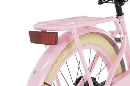 Liberty meisjesfiets Roze 18 inch + mand