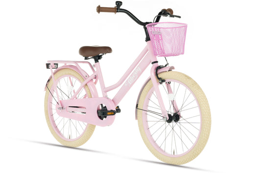 Liberty meisjesfiets Roze 22 inch + mand