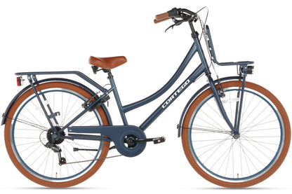 Transporter Meisjesfiets 26 inch - 7 Versnellingen - Jeans Blauw