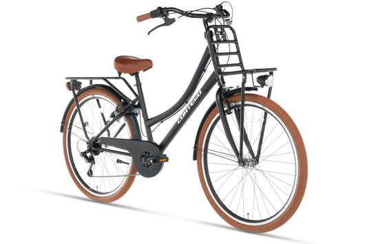 Transporter Meisjesfiets 26 inch - 7 Versnellingen - Mat-Zwart
