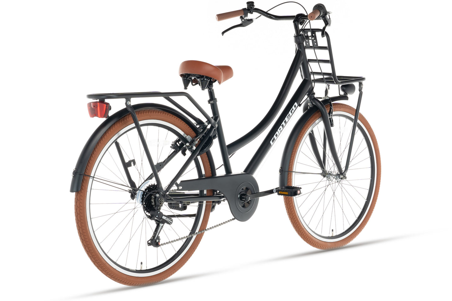 Transporter Meisjesfiets 24 inch - 7 Versnellingen - Mat-Zwart