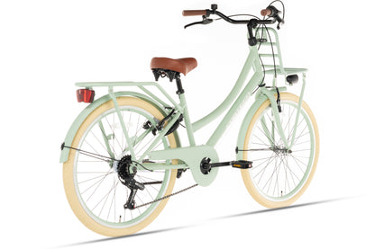 Transporter Meisjesfiets 22 inch - 7 Versnellingen - Groen