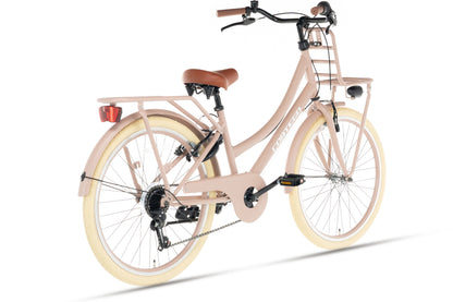 Transporter Meisjesfiets 22 inch - 7 Versnellingen - Zalm