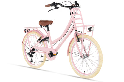 Transporter Meisjesfiets 22 inch - 7 Versnellingen - Roze