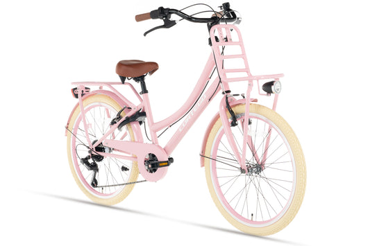 Transporter Meisjesfiets 22 inch - 7 Versnellingen - Roze
