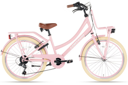 Transporter Meisjesfiets 22 inch - 7 Versnellingen - Roze