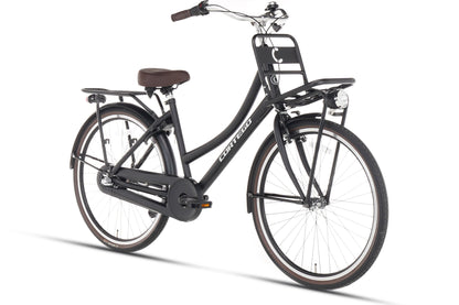Cargo Meisjesfiets 26 inch - 3 Versnellingen - Mat-Zwart