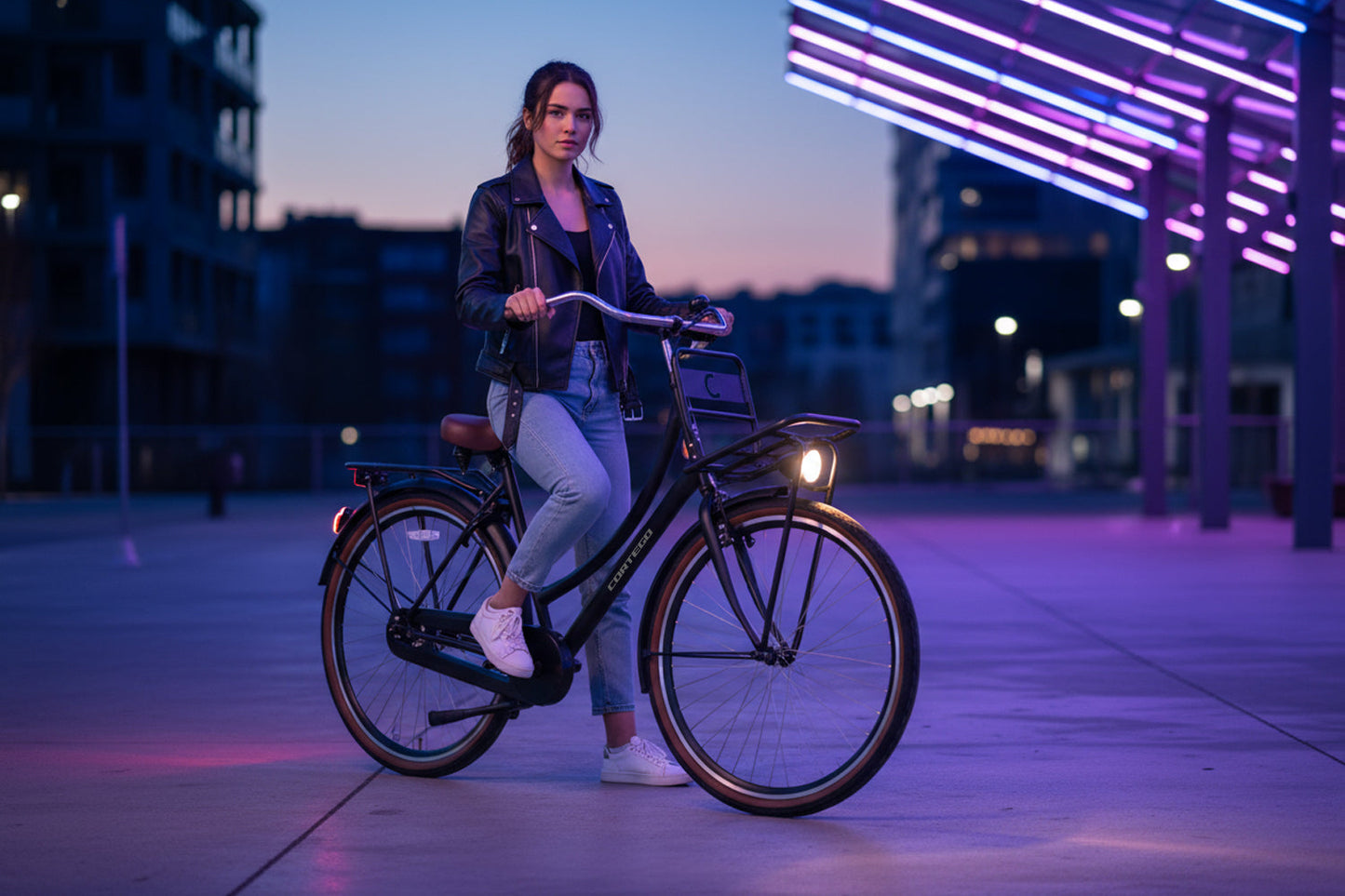 Cargo Transportfiets 28 inch Mat-zwart